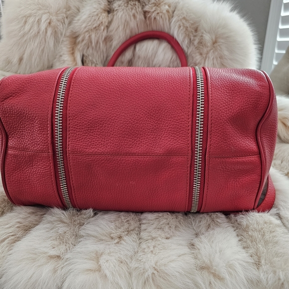Zadig & Voltaire Sunny Medium Red Bowling Hand & Shoulder Bag - Picture 3 of 12